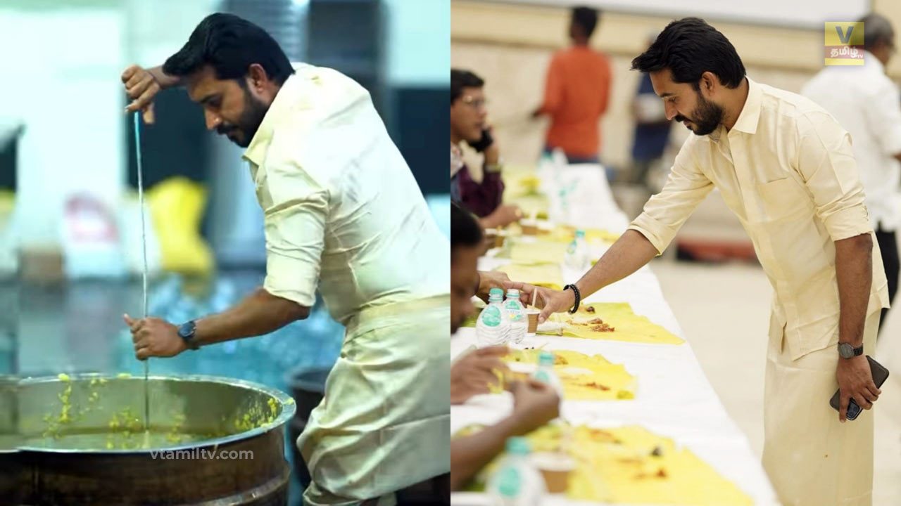 madhampatty rangaraj with celebritie